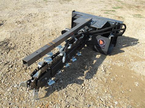 wolverine chain trencher skid steer|wolverine skid steer attachment.